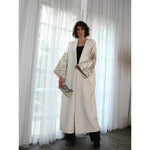 Arabic Poem Sleeves White Abaya