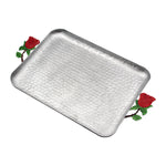 Rose Handles Aluminium Tray