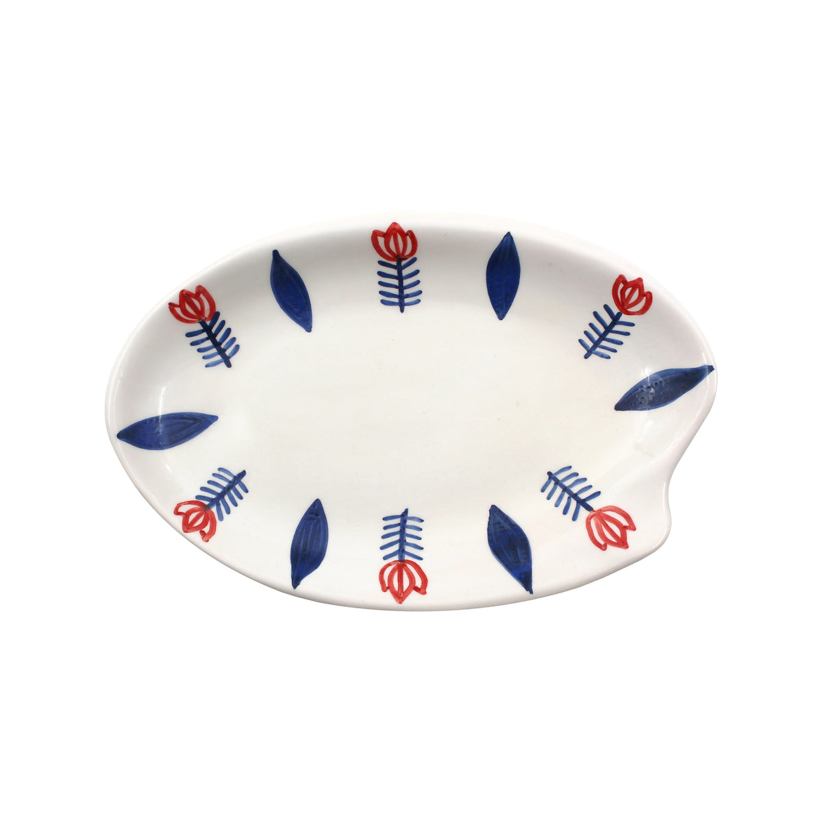 Blue Tulip Tomatoes Plate