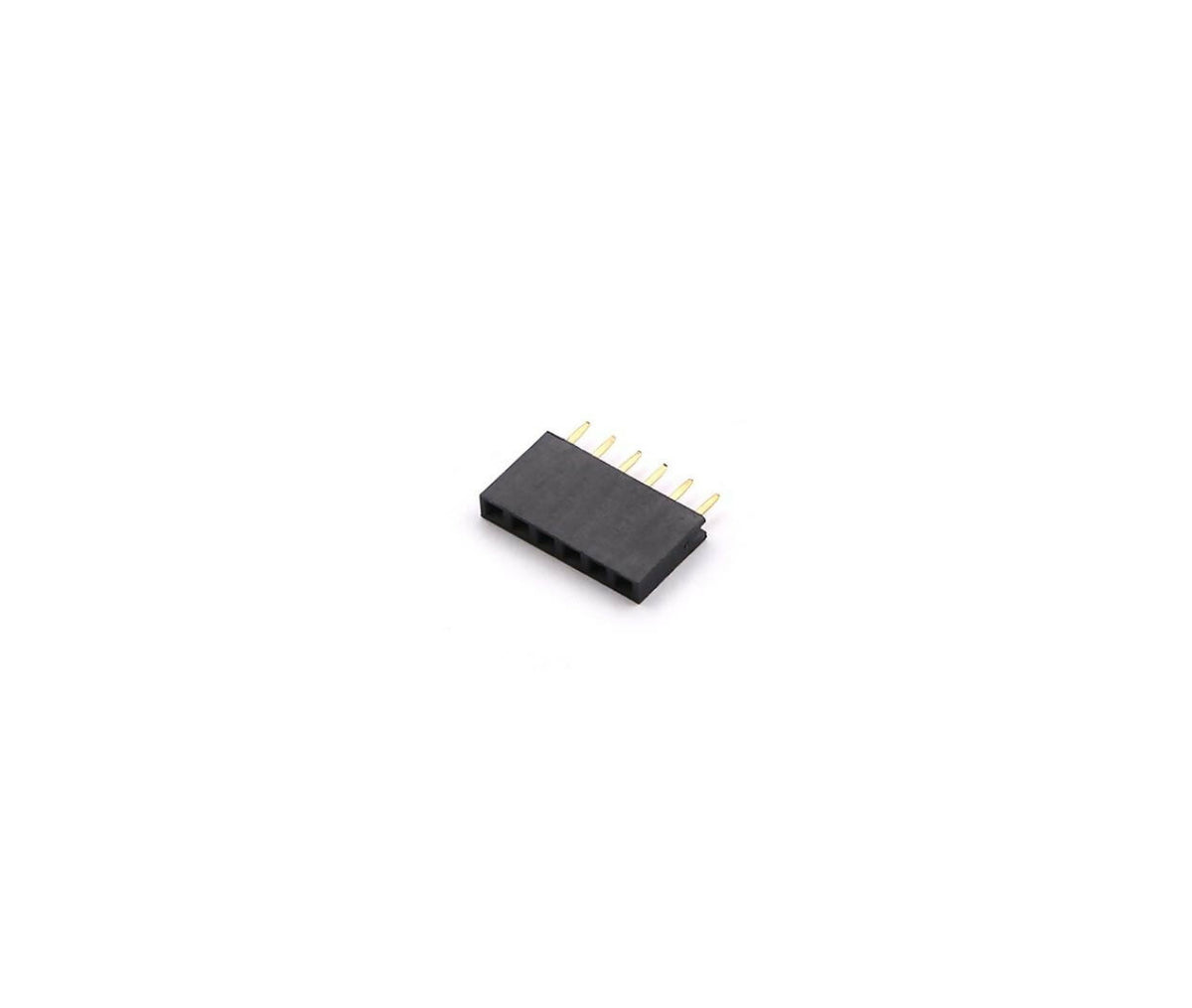 Connector | Straight Female Pin Header | 6x1 | 3x2.54mm