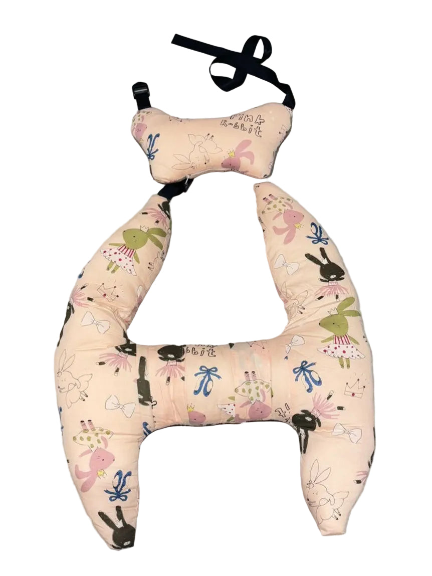 Pink Comfy-H Car Pillow