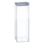 Box Square Plastic, Hermetic, Stackable, 2000ml Capacity
