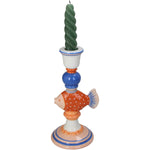 Candle Stick Fish Stoneware Candle Holder 10.4x9.3x20.5 cm