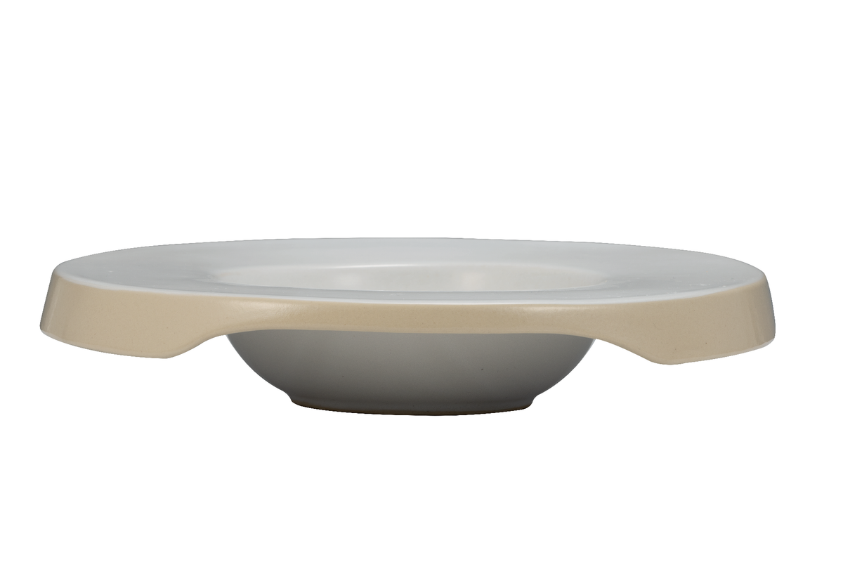 Beije Porcelain Pasta Plate, Deep Stoneware, Modern Round Tableware