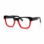 Black and red eyeglasses