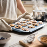 Joseph Joseph Nest™ Bake Non-Stick 12 Cup Blue Muffin Tray