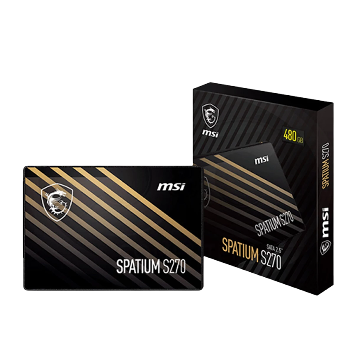 MSI (S270) Spatium 480Gb 2.5" SATAIII 6Gbps SSD - 5Yrs - Black