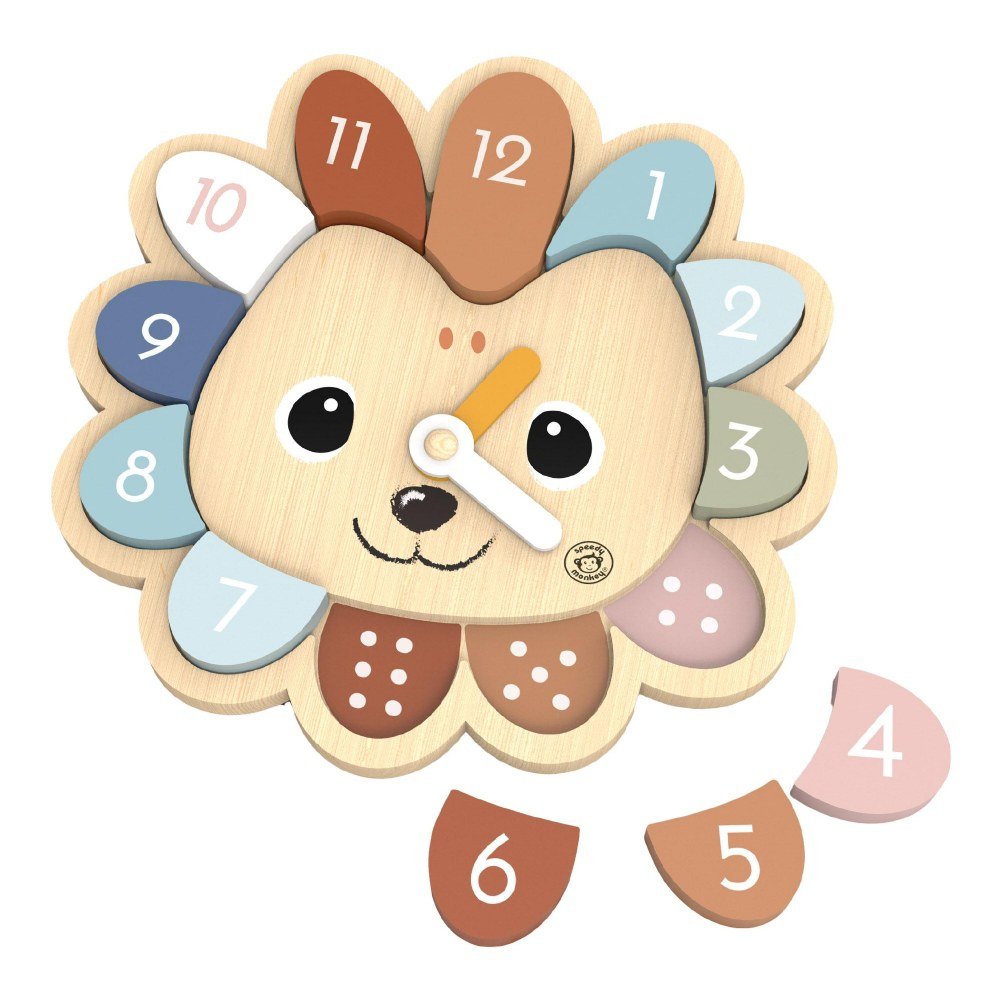 Speedy Monkey Hedgehog Clock Set, 1 Piece