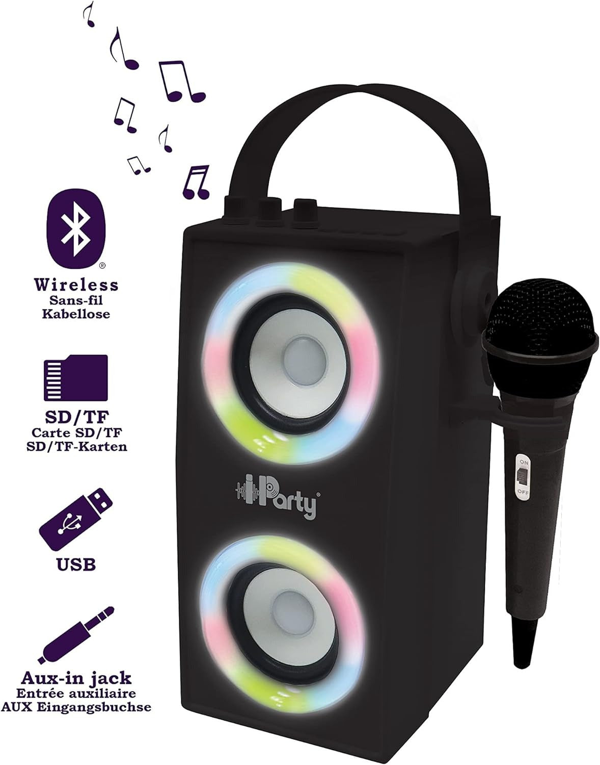 Lexibook iParty Light-Up Bluetooth Speaker