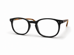 Reading glasses on a white background