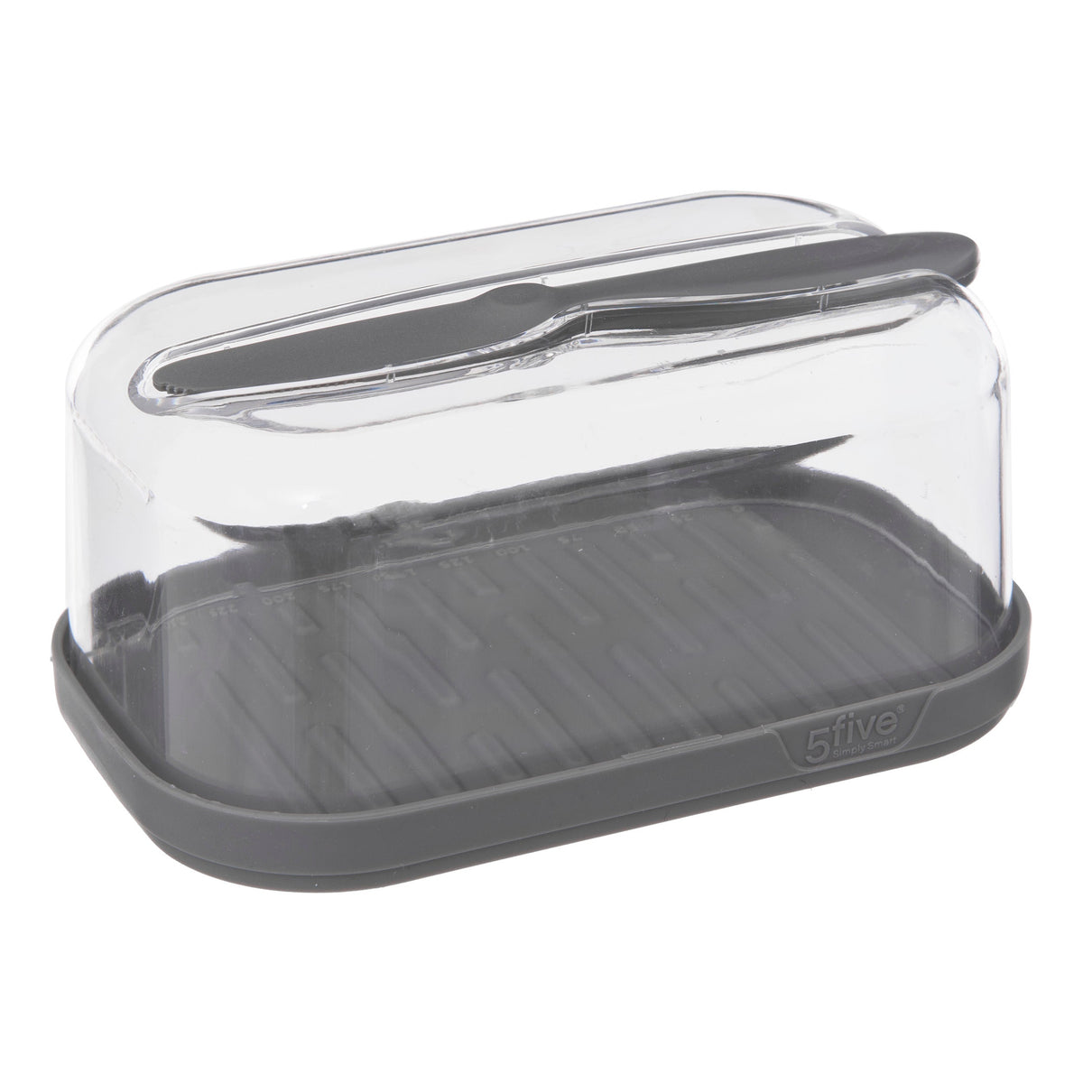 Fresh eat PS and PP Cheese Box & Butter Dish - Grey, 2-Piece