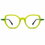 Eyeglasses yellow with green accents