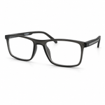 Black eyeglasses on a white background