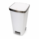 45L Plastic Pedal Bin Hands-Free Trash Can Durable Modern Design