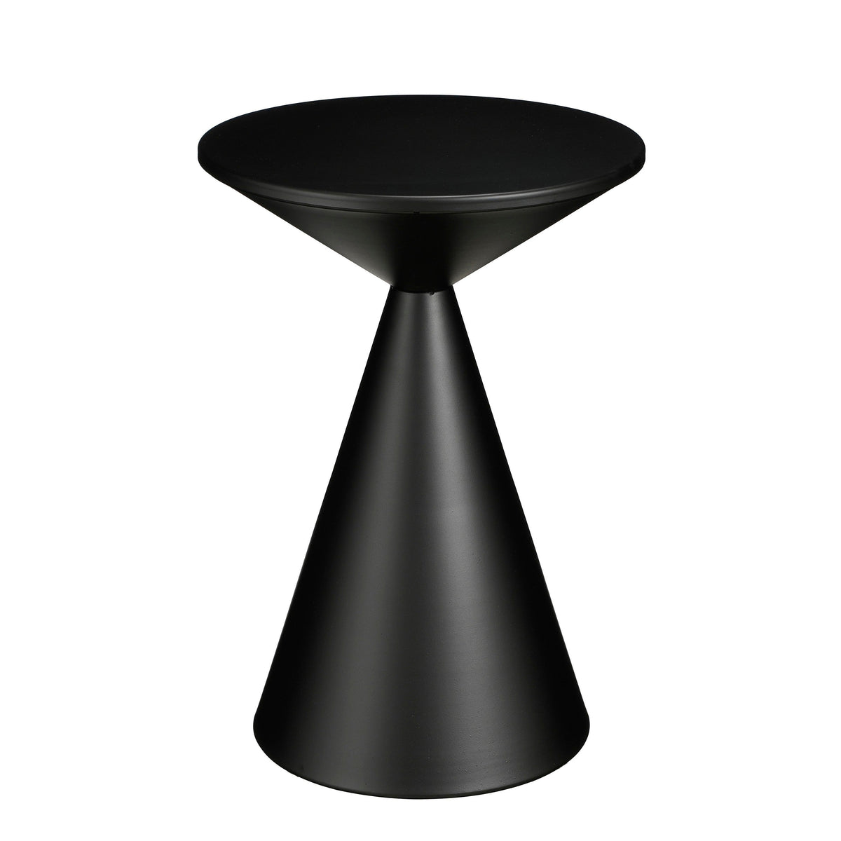 Royale Side Table for Small Spaces - High-Quality Metal, Black