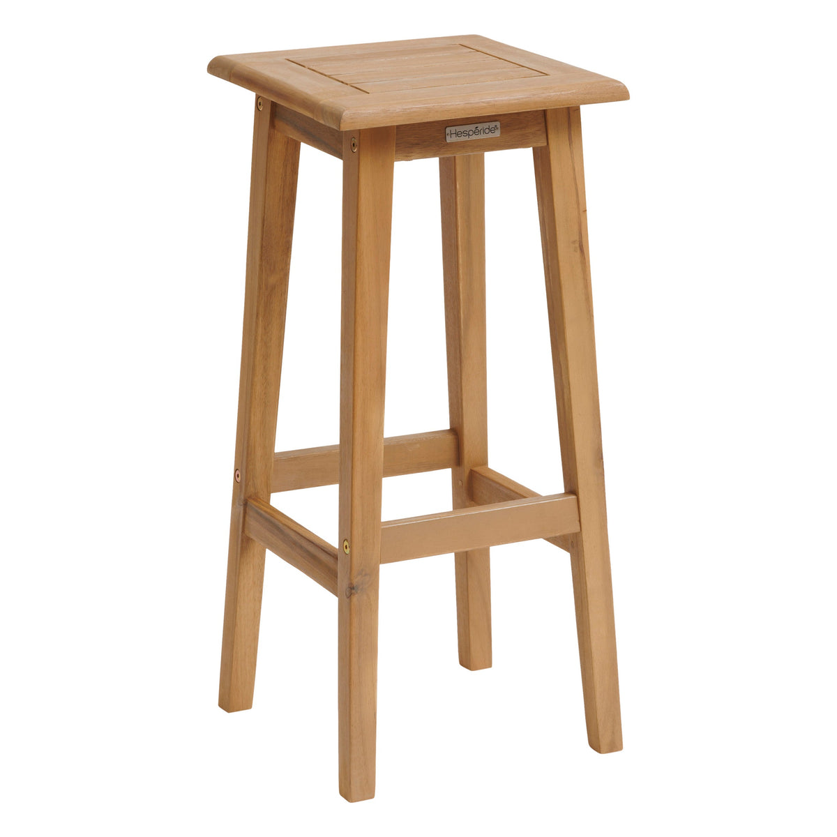 Tiwi High Stool Acacia Outdoor Bar Stool Rustic Wood Seating