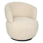 Sileo Swivel Chair — Boucle Polyester Upholstery, 360° Swivel