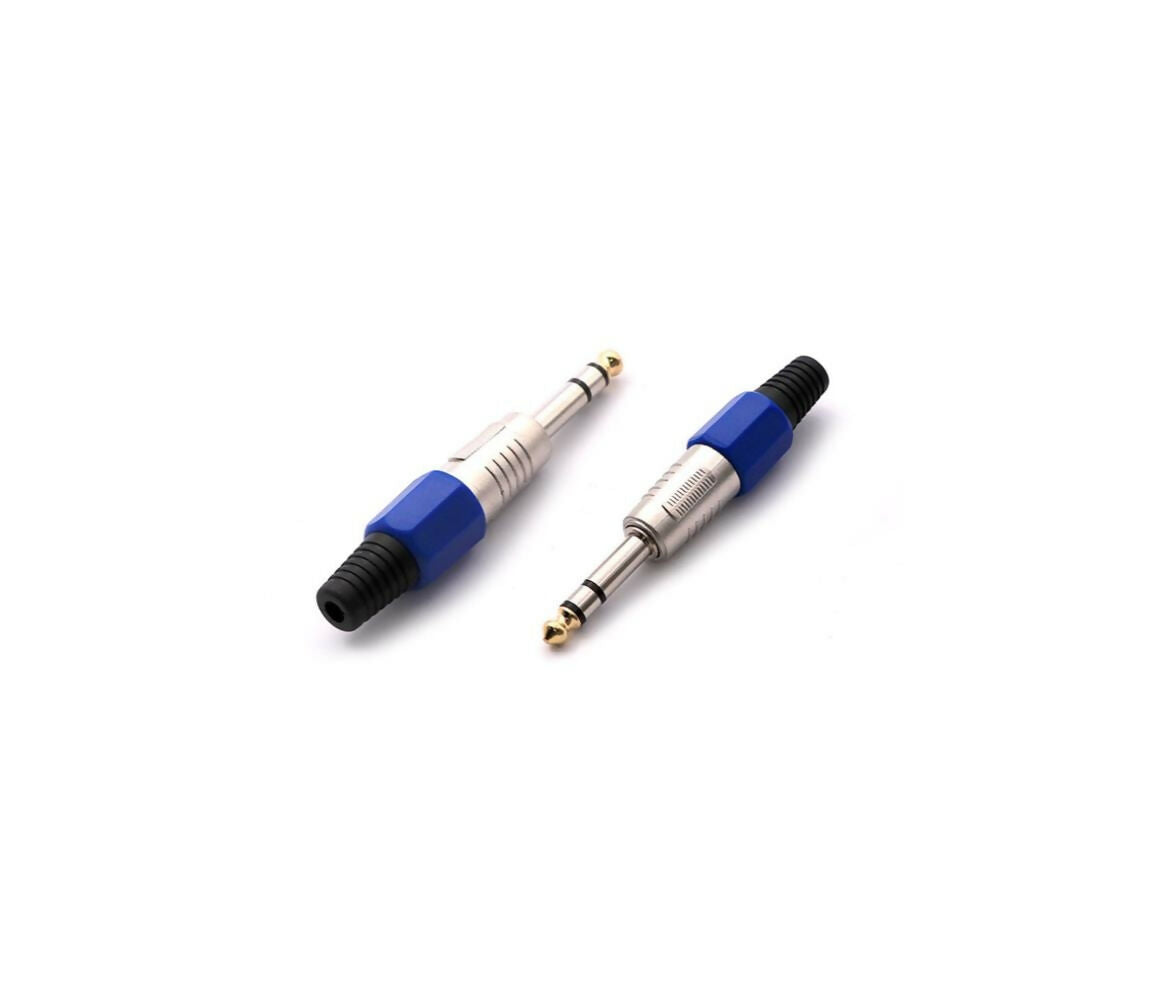 Audio Connector | Jack Stereo Male 6.3mm | Cable Mount