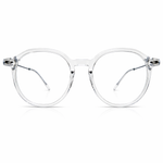 Transparent eyeglasses round