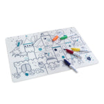 Superpetit Coloring PlaceMat + 5 Erasable Markers - Castle