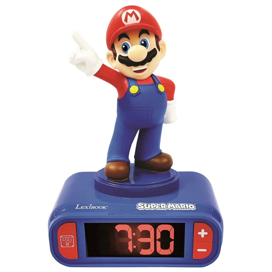 Lexibook 3D Digital Alarm Clock Super Mario
