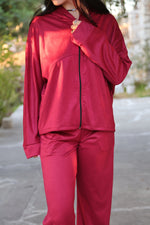 Suede Jacket - Red