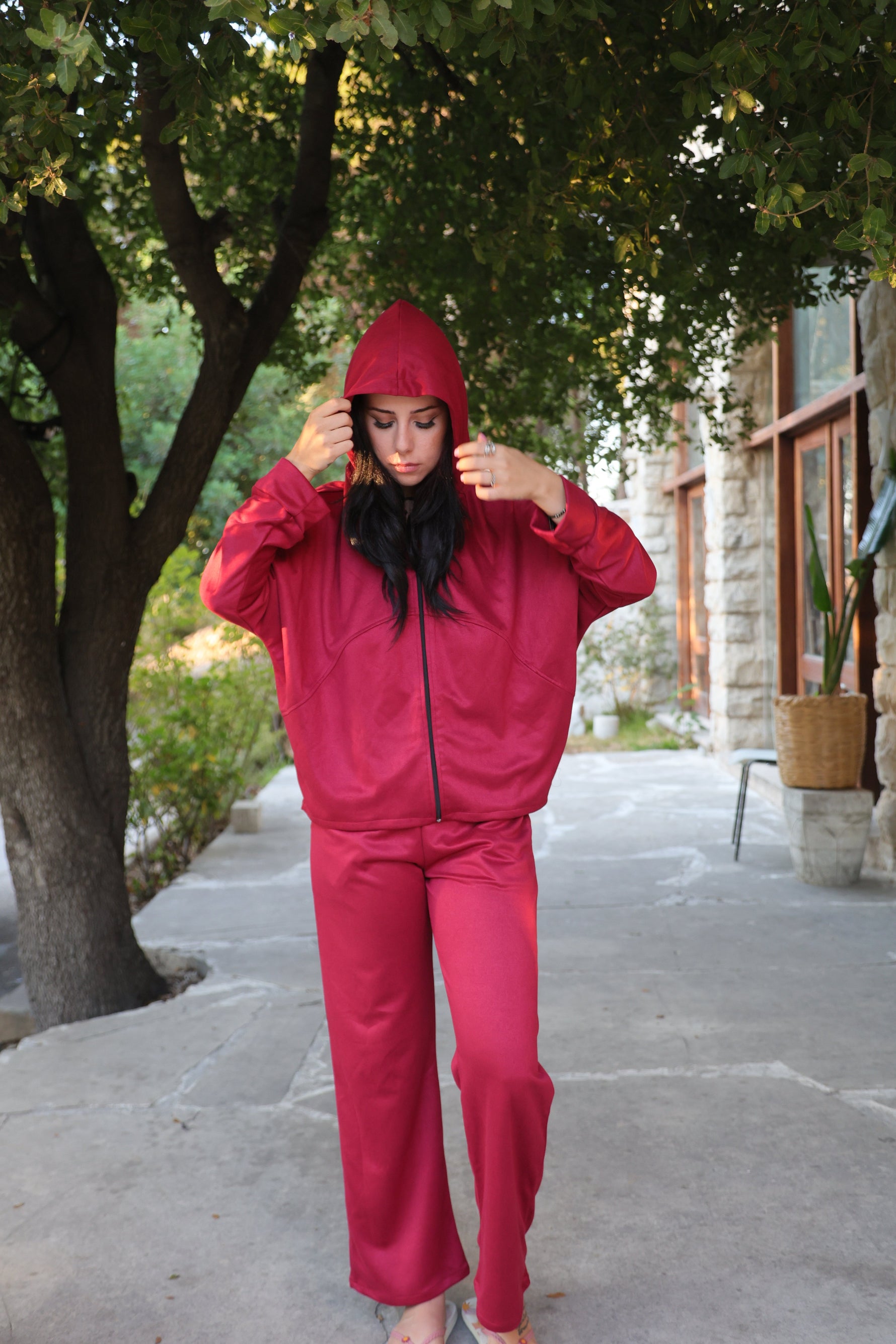 Suede Pants- Red