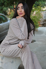 Sienna Cardigan and Pants Set - Beige