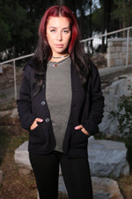 Versatile Wool Jacket - Navy