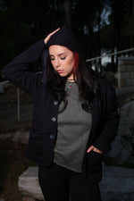 Versatile Wool Jacket - Navy