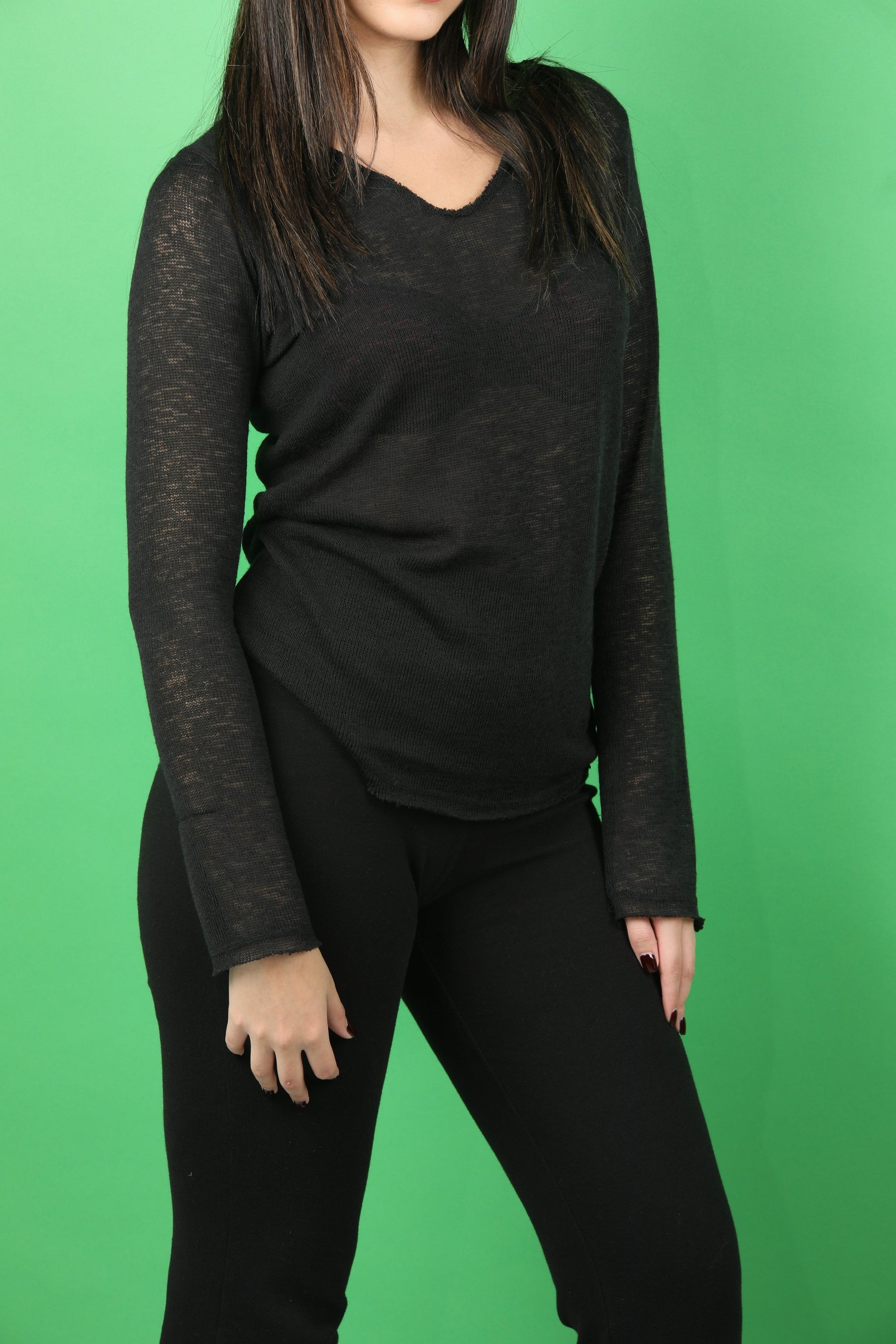 Gaïa See-Through - Long Sleeve Black