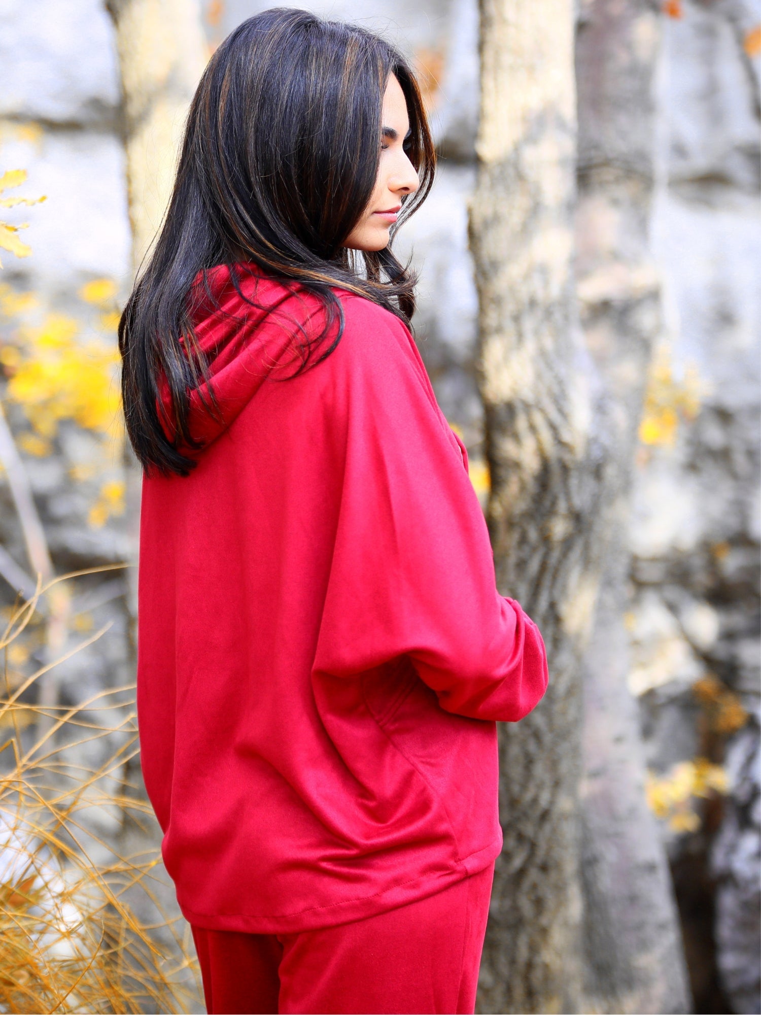 Suede Jacket - Red