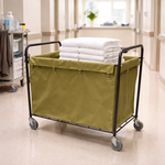 Quadrate Laundry Cart Wheeled Trolley 94 x 54.5 x 89.5 cm