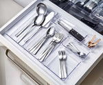 Clear Modular Organizer for Kitchen Drawers, Customizable Storage Container (2)