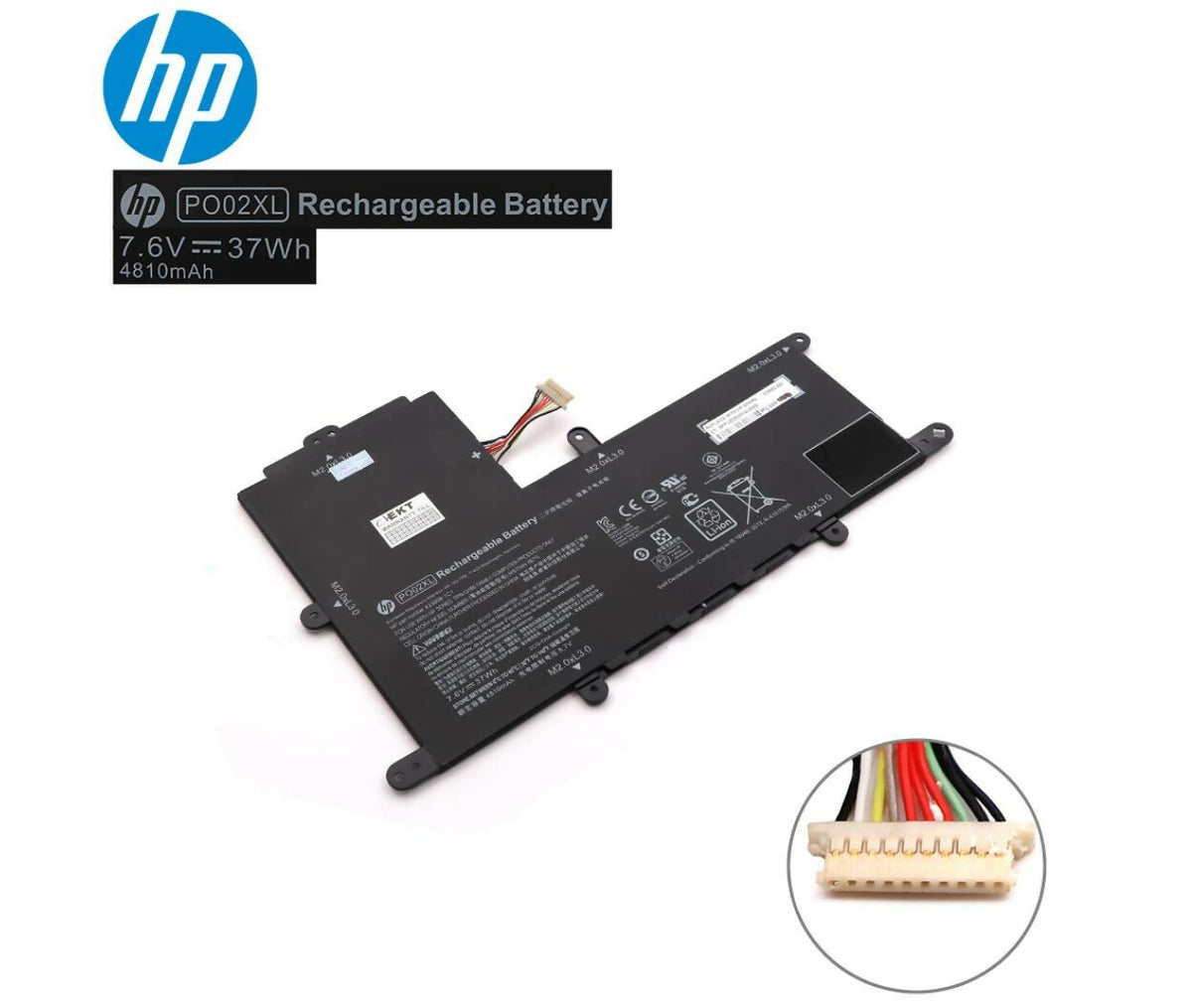 Laptop Battery | 7.6V 4.8Ah | Compatible With HP PO02XL ORG