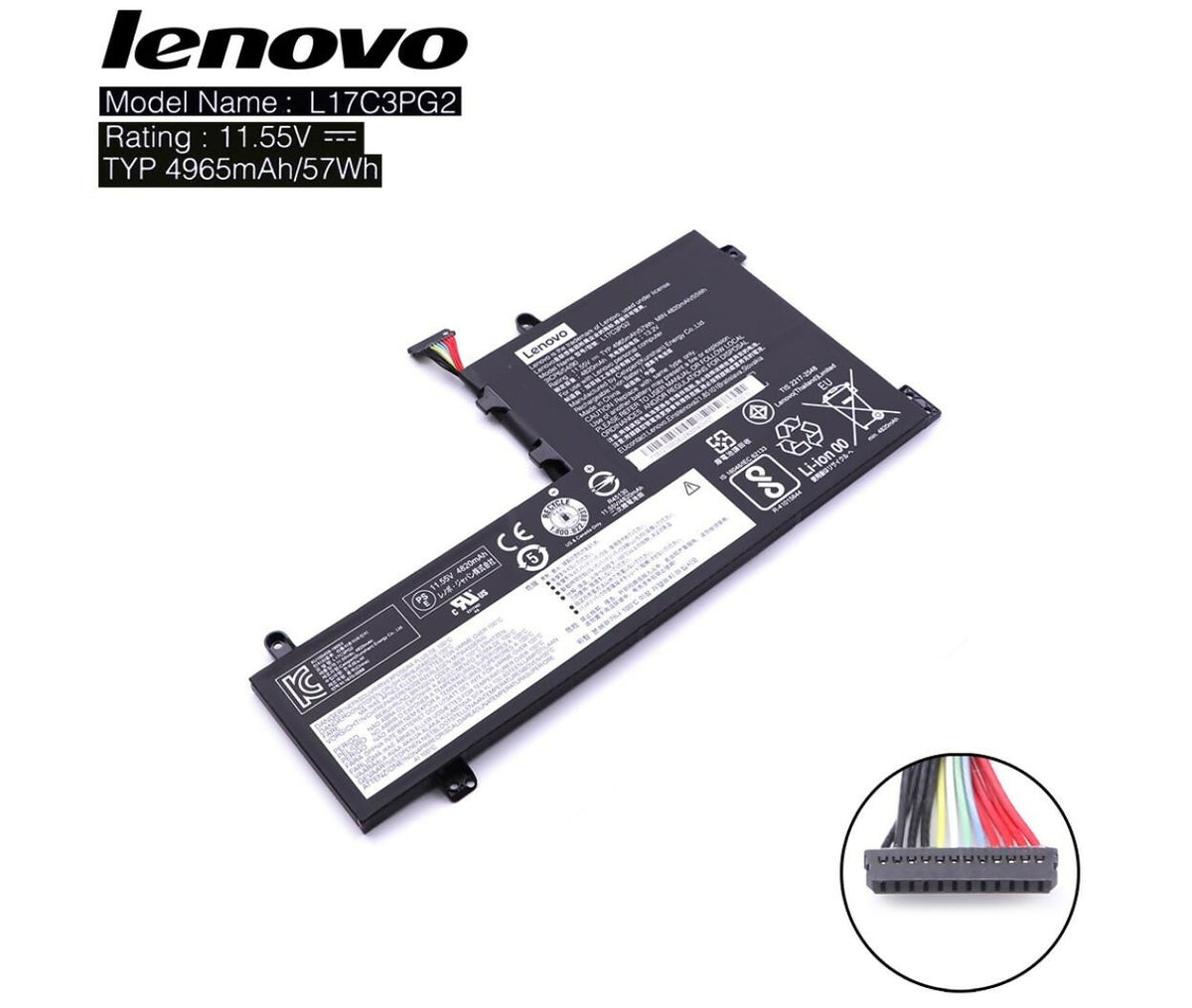Laptop Battery | 11.34V 4.63Ah | Lenovo L17M3PG2 Original