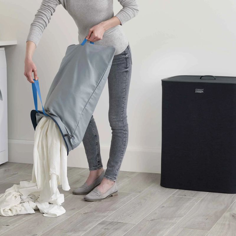 Joseph Joseph Tota 90L Black Laundry Separation Basket