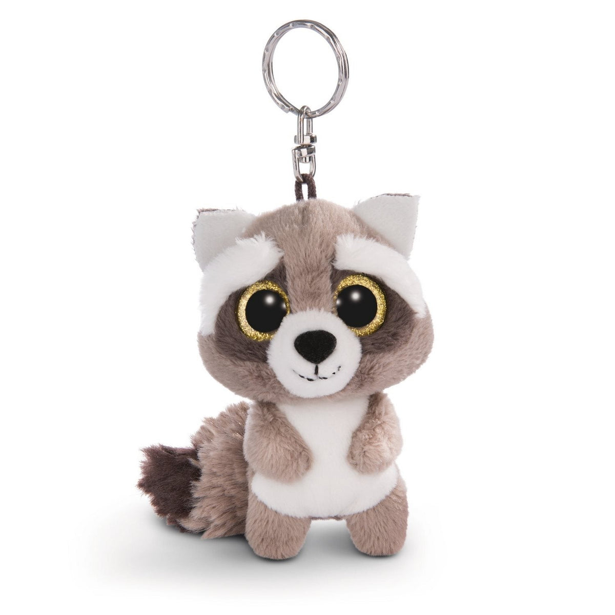 Nici Glubschis Raccoon Clooney Plush keyholder