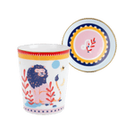 Cup With Lid/Saucer Leo — Porcelain Zodiac Vibe Mug with Lid & Saucer