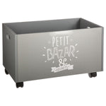 Wheels Grey Storage Box for Kids