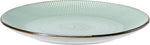 Stoneware Dinner Plate 27cm Embossed Winter Garden Reactive Glaze
