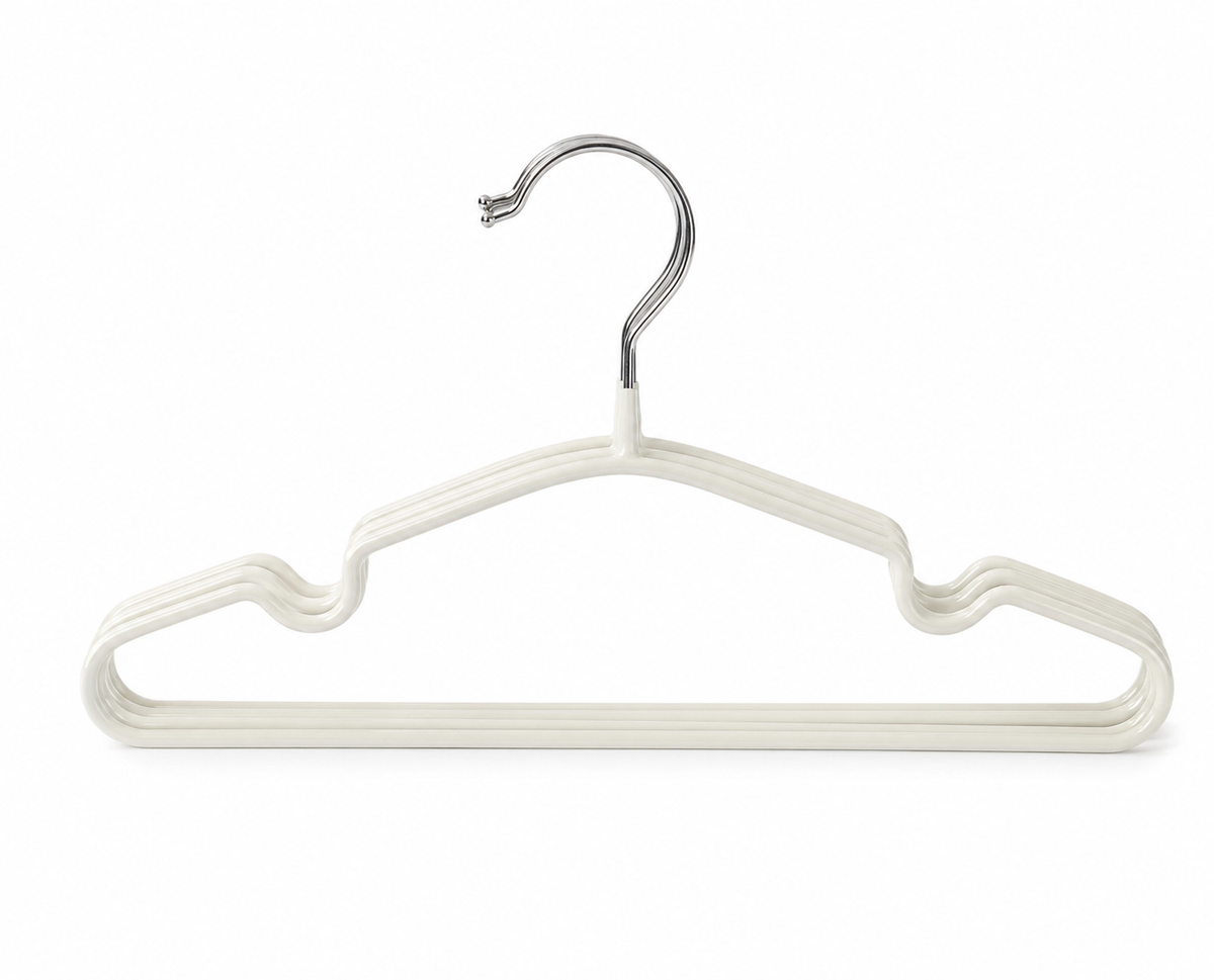 SET*5 KIDS CLOTHES METAL HANGER – CREAM