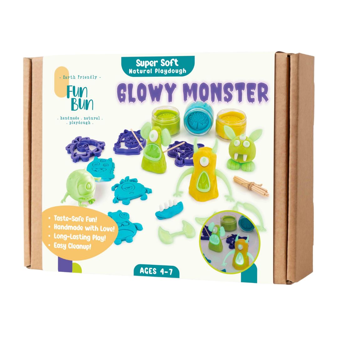 Funbun Glowy Monster Playdough Kit