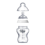 Tommee Tippee Closer to Nature Feeding Bottles (0m+) – 2 Pack