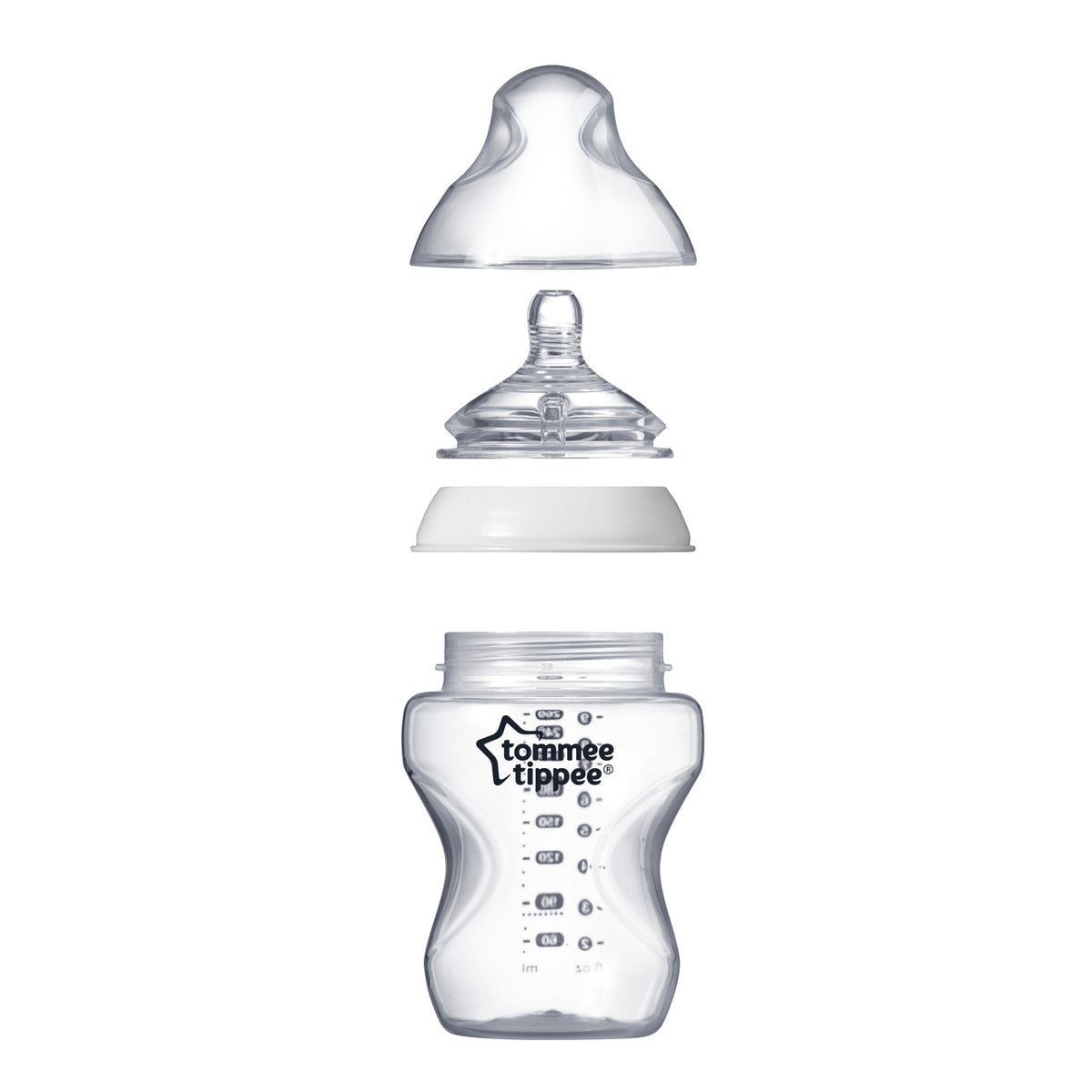 Tommee Tippee Closer to Nature Feeding Bottles (0m+) – 2 Pack
