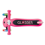 Globber Primo Lights 3-Wheel Scooter - Fuchsia