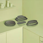 Keep eat Rectangular Borosilicate Oven Dish with Lid 29.8x17.8cm