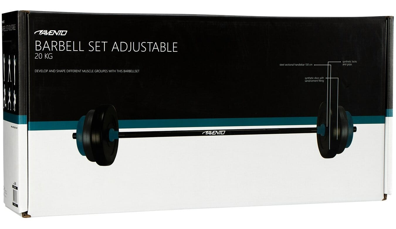 AVENTO BARBELL SET ADJUSTABLE 20 KG