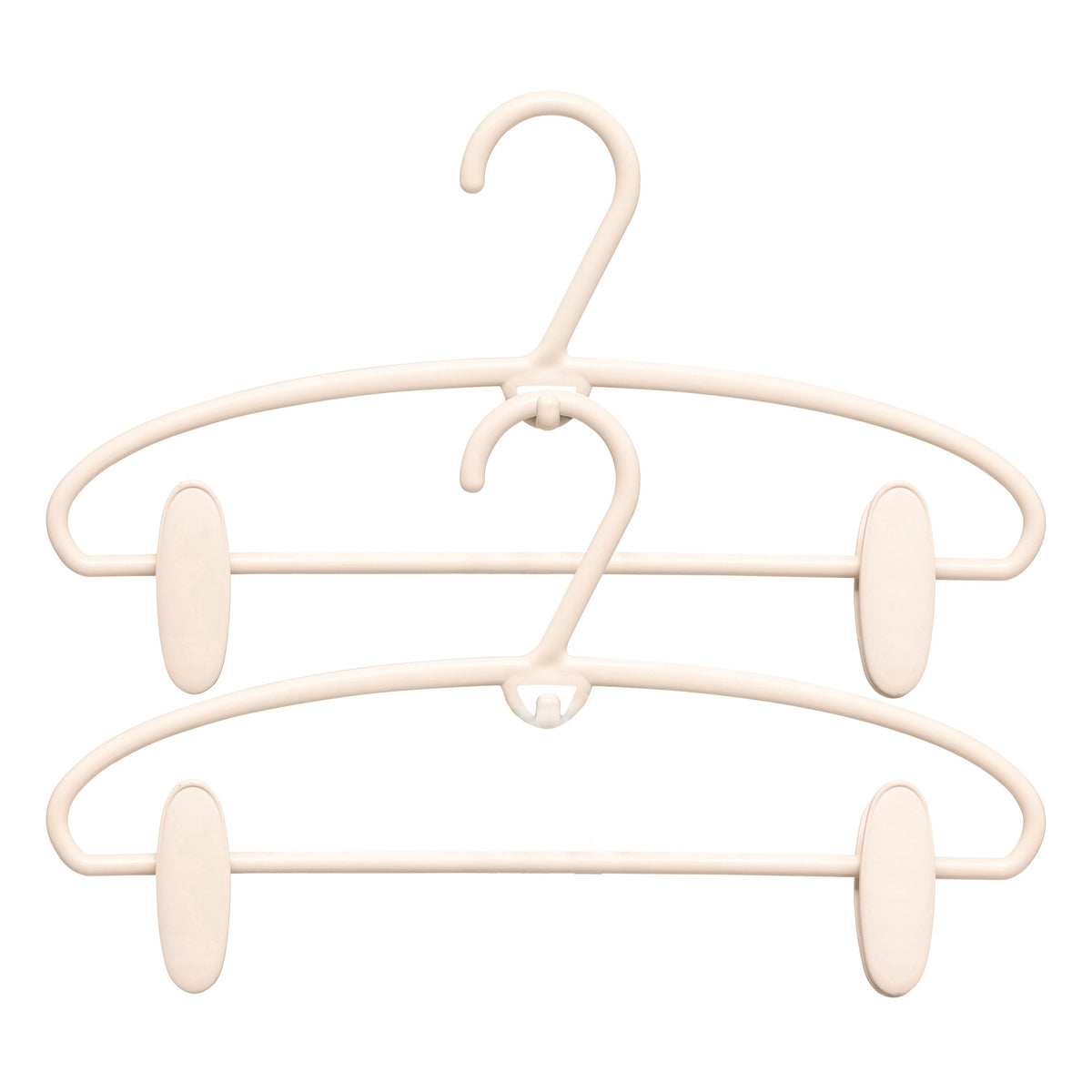 Set of 4 Hang'clip hangers - PP, Adjustable PVC Clips, Space-Saving