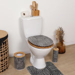 Toilet Seat Ethnic Vibes Wood-Printed MDF Adjustable Hinges